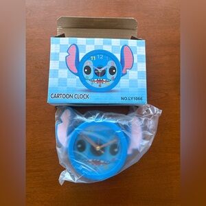 Blue Cartoon Character Kids Clock